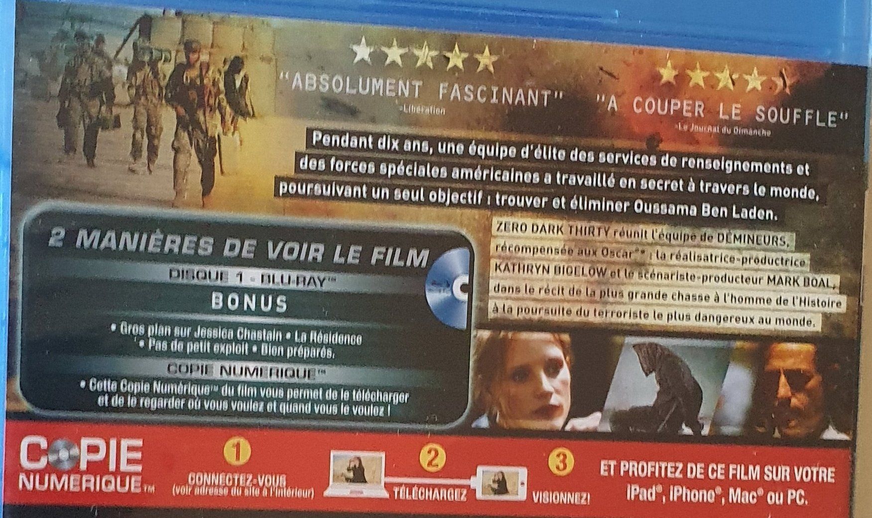 Tutti i DVDs: Blu-ray ZERO DARK THIRTY Eng/Fr/De/It/Esp Hunt for Ben Laden – Usato da Genève venduto da Cockattoo 3