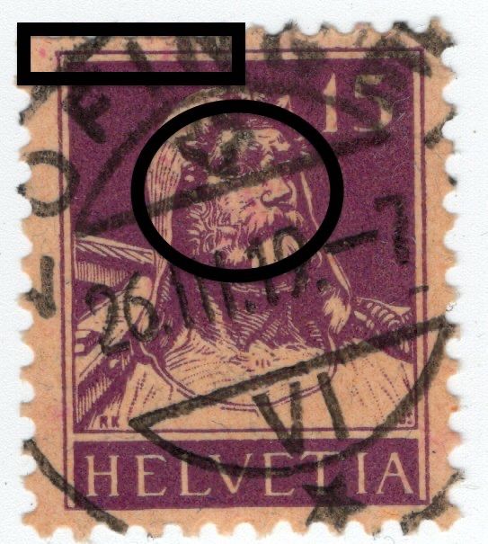 Tutti i francobolli: 088b CH 1914 Busto Tell/ Dif. – Usato da Breganzona venduto da dede46