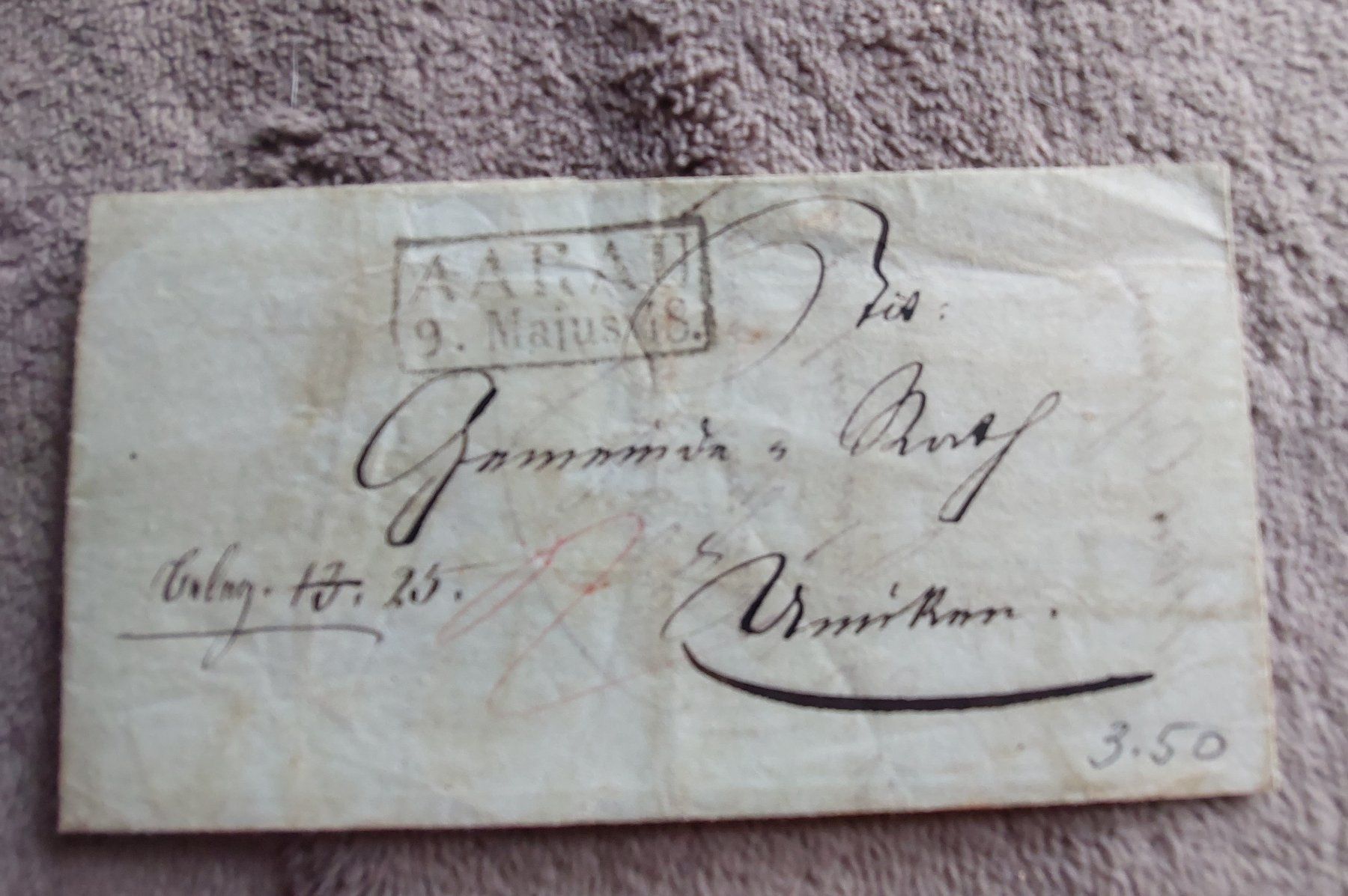 Cartoline postali: Brief 1848 Aarau sehr selten – Usato da Opfertshofen SH venduto da museumswert