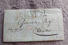 Brief 1848 Aarau sehr selten