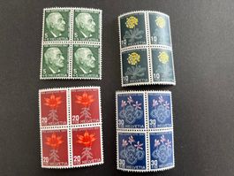 Pro Juventute 1946 Viererblock Satz  ** und *  (4138)