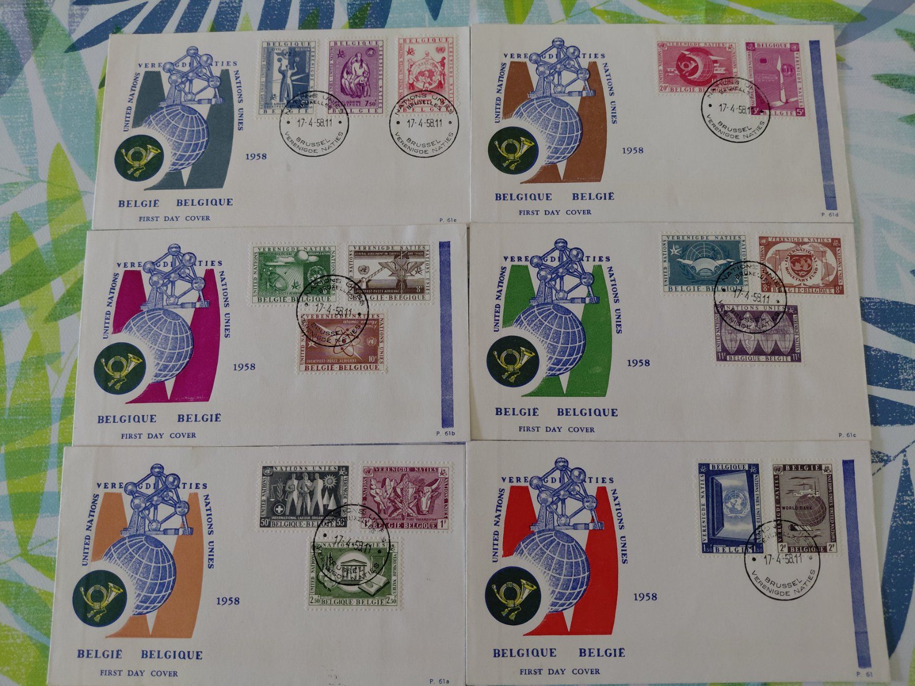 Alle Briefmarken: FDC Satz Belgien 1958 – Neu (gemäss Beschreibung) aus Horw von Onurb008
