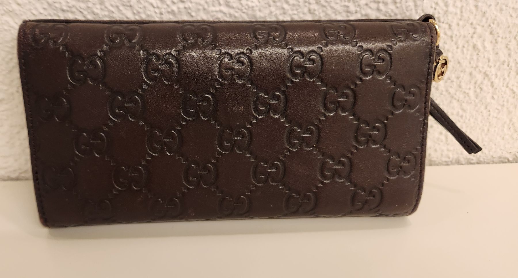 Gucci Portafogli: Gucci Portemonnaie Dunkelbraun – Usato da Wollerau venduto da CH8832 8