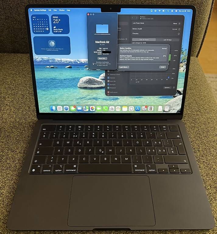 Apple Notebook: Macbook Air 13" M2 - Mitternacht – Usato da Volketswil venduto da IT-Mac