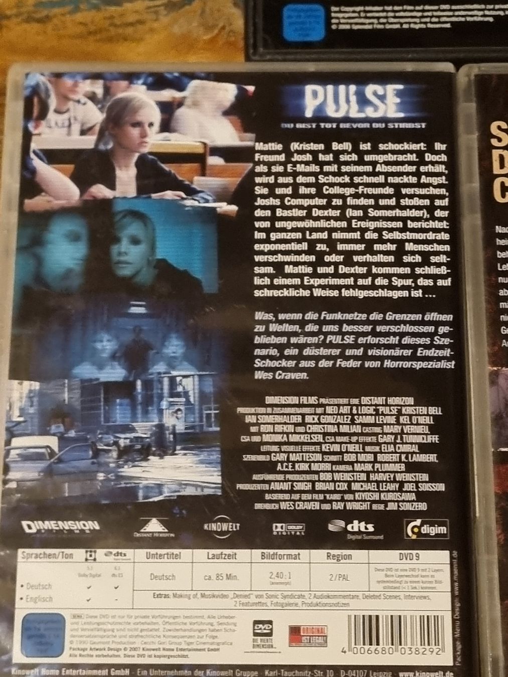 Tutti i DVDs: Pulse Sammlung, DVD Horror – Usato da Winterthur venduto da Belzarek 2