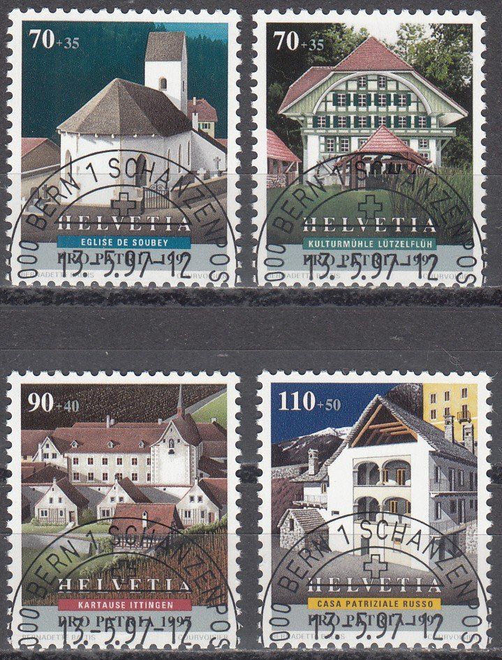 Tutti i francobolli: SBK B255 - B258 mit ET-Halbmond Bern – Usato da Bürglen TG venduto da StampGraf