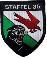 Staffel 35 Patch - Swiss Air Force mit Klett Stoff