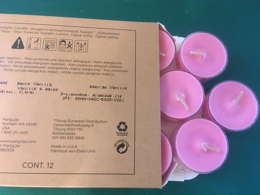 Partylite Teelichter 12 Stück «Beerige Vanille»V04945E | Kaufen auf Ricardo