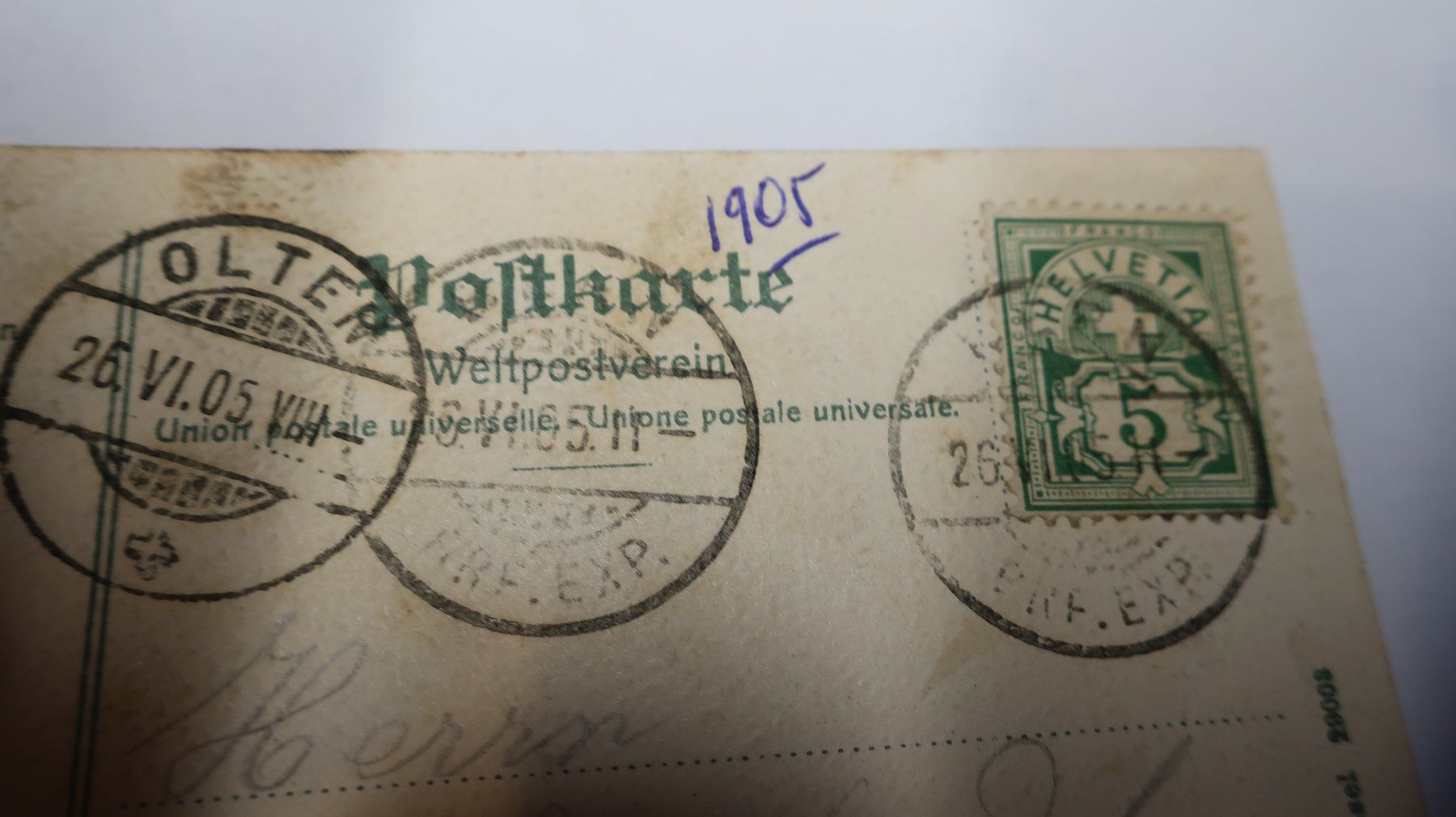 Ansichtskarten: Bern Bärengraben  1905 – Gebraucht aus Cormoret von Pascalll2001 4