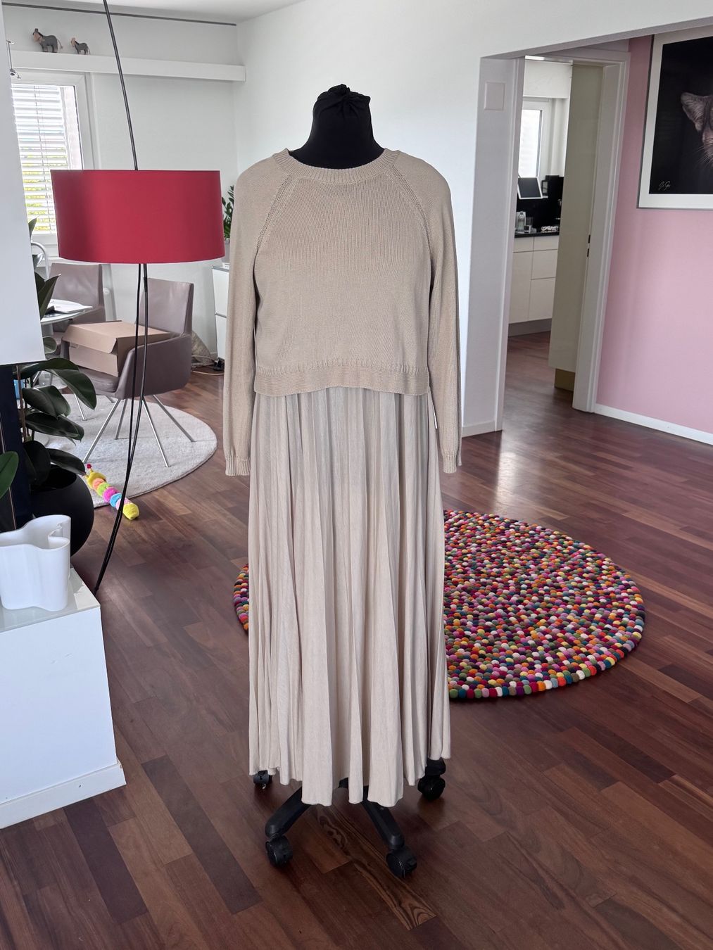 Max Mara Vestiti: MAX MARA WEEKEND Kleid Barabba, Beige L – Usato da Zuerich venduto da Moochie 1