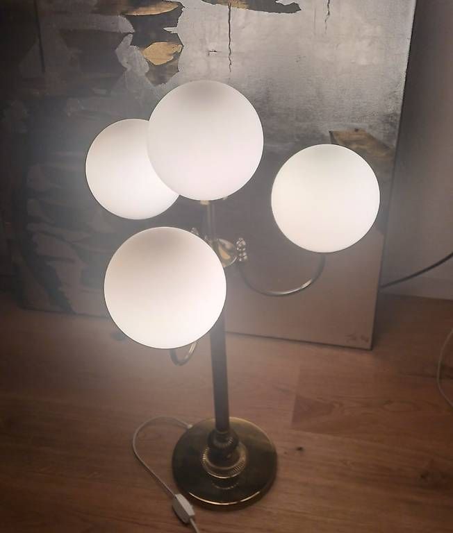 Lampade: Stehlampe mit vier Glaskugeln – Usato da Steinach venduto da Tsgweh 7