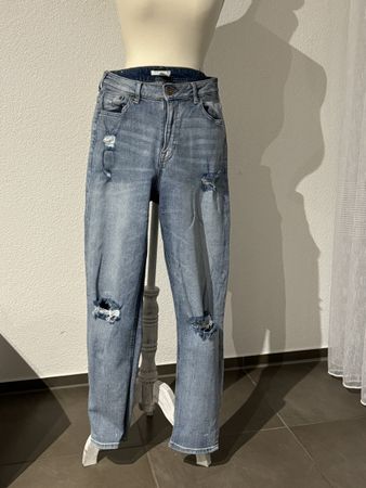 Destroyed Jeans Damen Gr. 38 / coole Waschung
