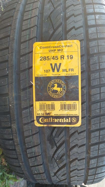 Pneu 4 Stück Continental: 2x 285/45 R19 + 2x 255/50 R19 107Y | Kaufen ...