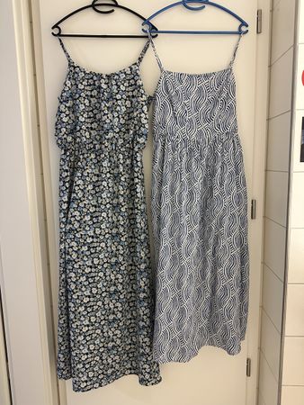 zwei lange träger-sommerkleider in grösse m