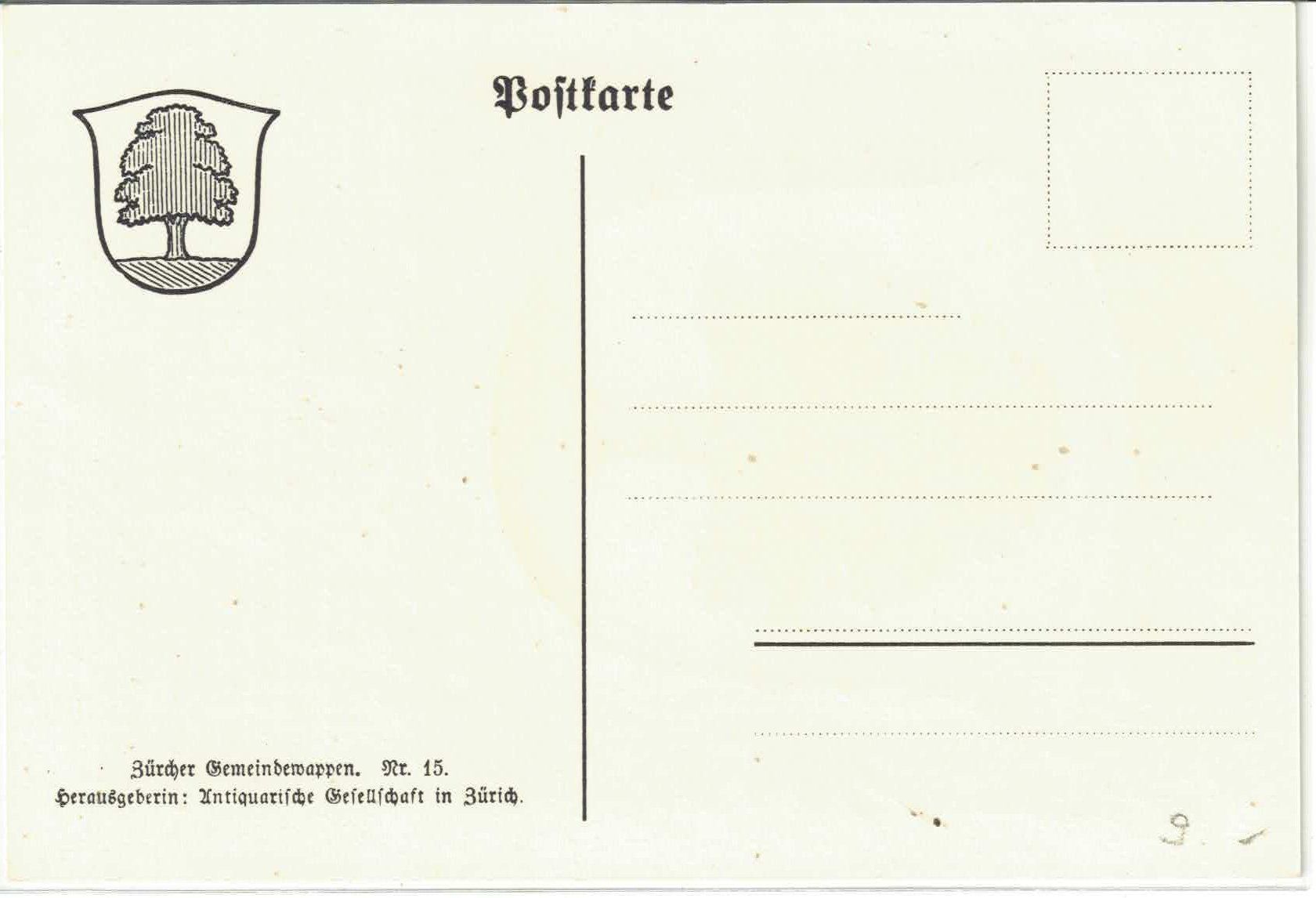 Ansichtskarten: Gemeindewappen - Buch am Irchel – Gebraucht aus Ettingen von Kartenplanet 1