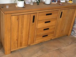 Massives Sideboard Wildeiche geölt (Anrichte / Kommode)