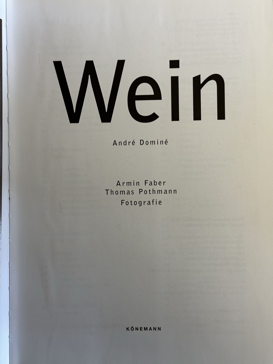 Libri: Buch WEIN fast 1000 Seiten – Usato da zuchwil venduto da solotin74 3