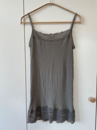 NILE Essential Camisole / Trägertop mit Spitze, Seide, Gr. L