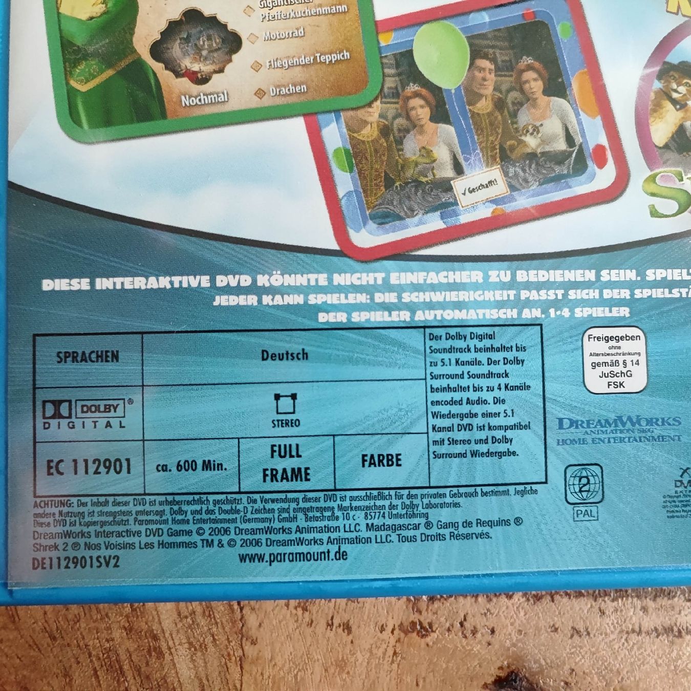 Alle DVDs: Dreamworks DVD Game - Familienspass – Gebraucht aus Dübendorf von kb86_MOVIE 2