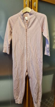 Polarn O. Pyret Merino Wool Onesie, 2-3 Years, light pink