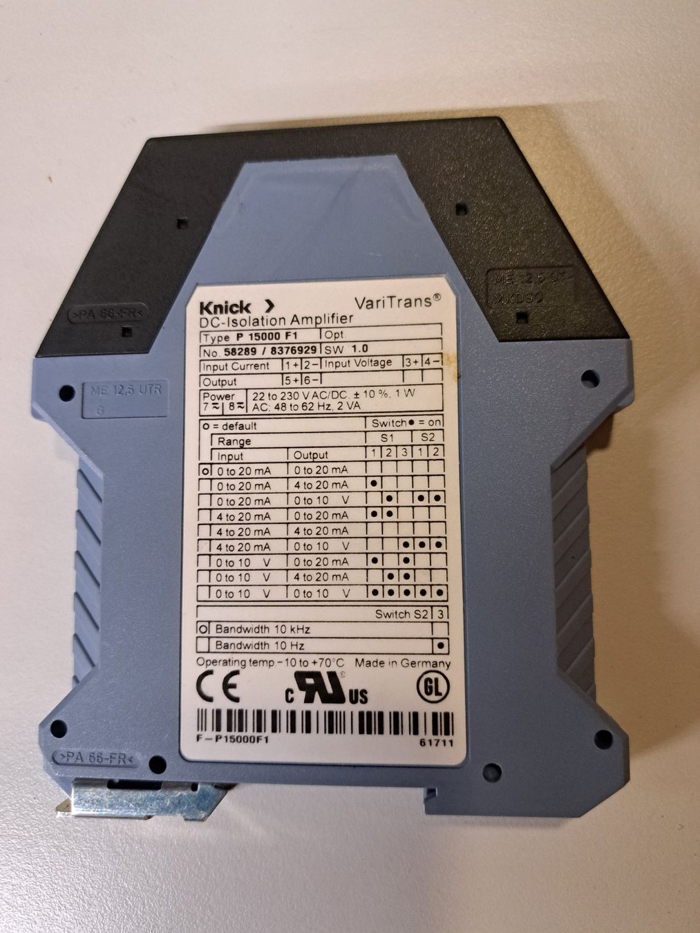 Componenti elettronici: Knick P15000  Messwandler – Usato da Marbach SG venduto da Hofionline