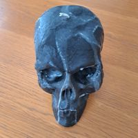 Sehr grosse Skull Kerze in schwarz /grau 1.7 KG schwer