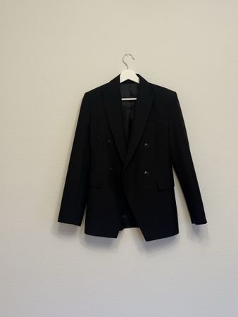 MANGO Selection – Black Tailored Double-Breasted Blazer