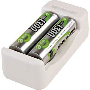 Caricatori & Batterie: Ansmann Basic II Ladegerät + 2× AA 1300 mAh – Nuovo e nell'imballaggio originale da Oensingen venduto da Liquidations-Shop