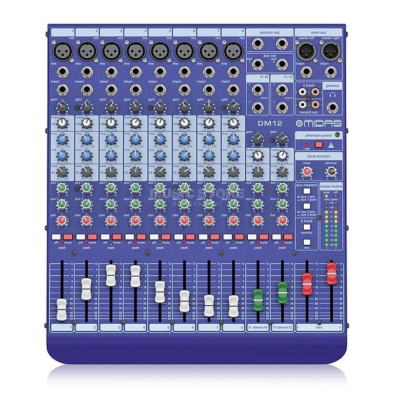 Console di mixaggio: Console de mixage analogique DDA DM12 – Usato da Puidoux venduto da fourmi22