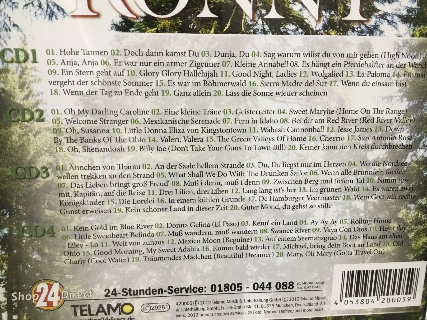 CD: Ronny - Das Beste - Hohe Tannen - 4CDs - – Usato da Thierachern venduto da sweden08 1
