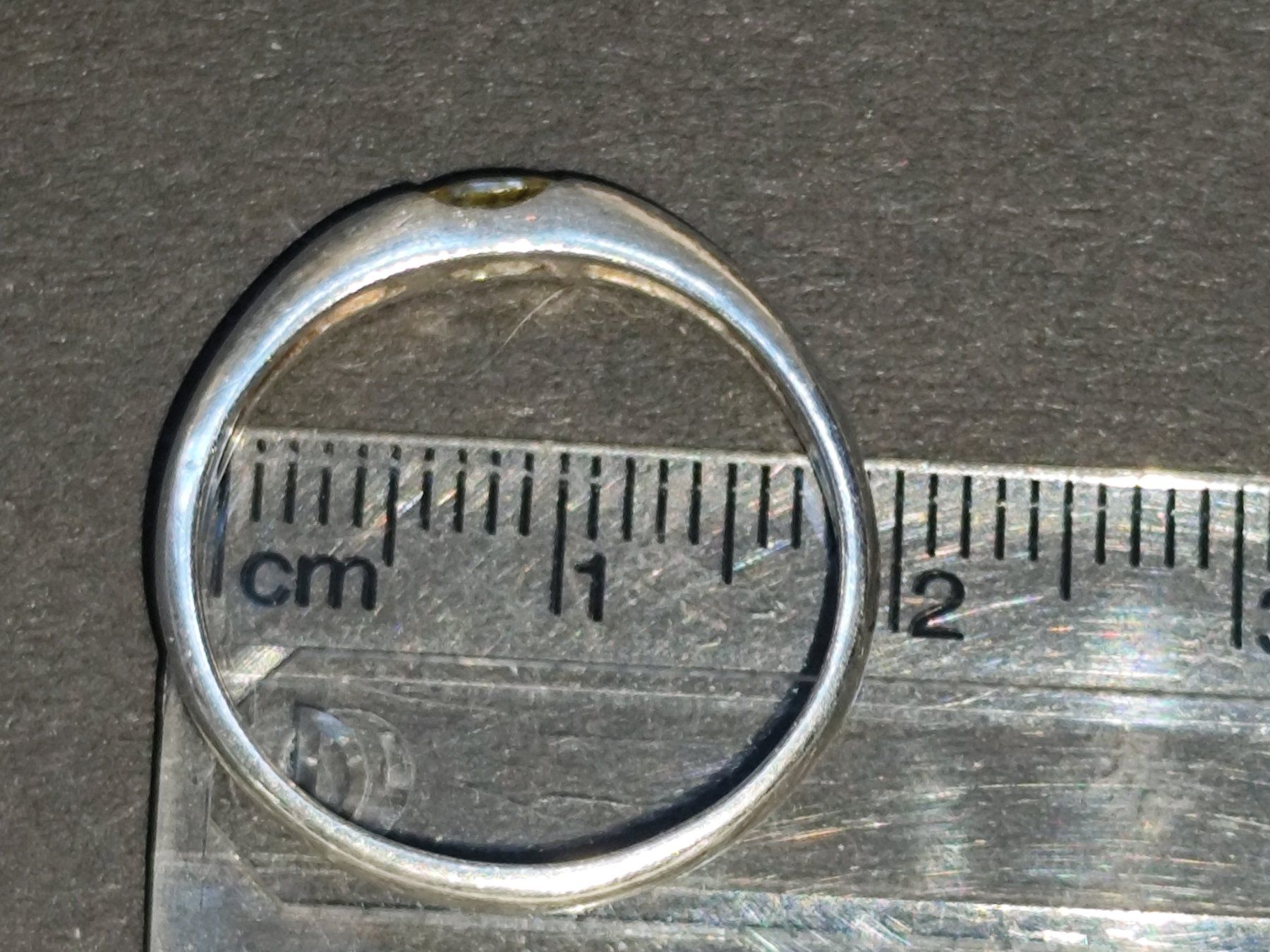 Anelli: Silber Ring 925 mit Gelben Stein (Zirkonia oder Citrin) 53 – Usato da Bettingen venduto da hamau2012 5