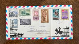 Luftpost Brief aus Spanien