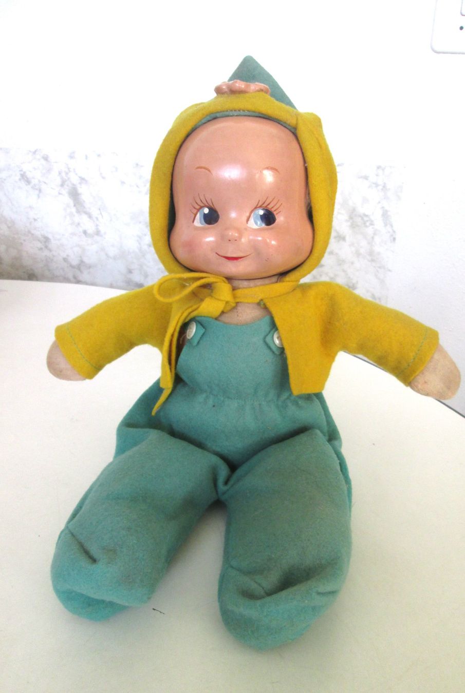 Bambole: Antike Puppe mit 3 Gesichtern – Usato da Sementina venduto da babucia