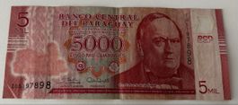 Paraguay 5000 Guaranies 2017
