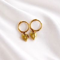 Boucles d'oreilles dorées (argent sterling 925) (NEUF)