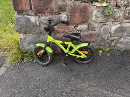 Kinder-Fahrrad 12 Zoll giftgrün