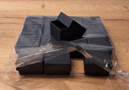 Ringschachteln, schwarz, 16 Stück, neu, ungebraucht.
