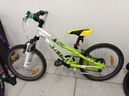 Kinderfahrrad Scott Junior grün weiss benutzt