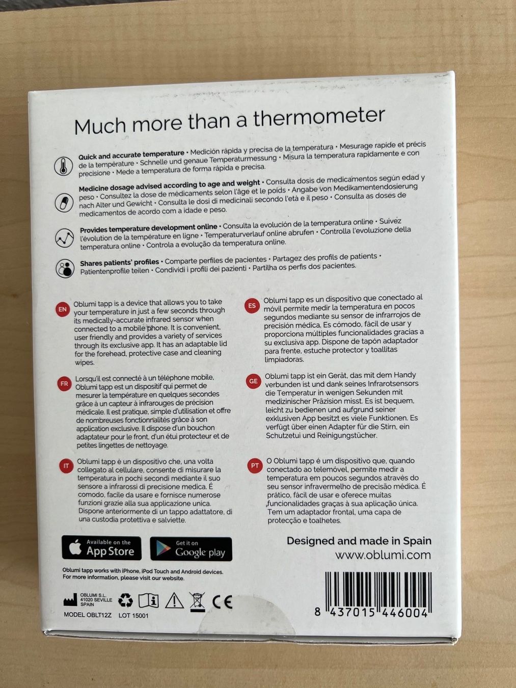 Altro per la casa: Thermometer oblumi tapp – Nuovo e nell'imballaggio originale da Horgen venduto da Hotrova448 1