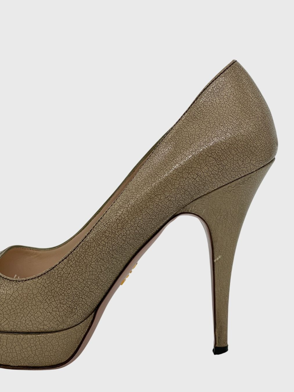 Prada Chaussures femmes: Prada Peeptoe Plateau Pump EU 40 Beige – D'occasion à Zürich par shoe_shop 4