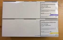 Ersatz-Toner HP Color LaserJet - CF401X/CF402X - Cyan +Gelb