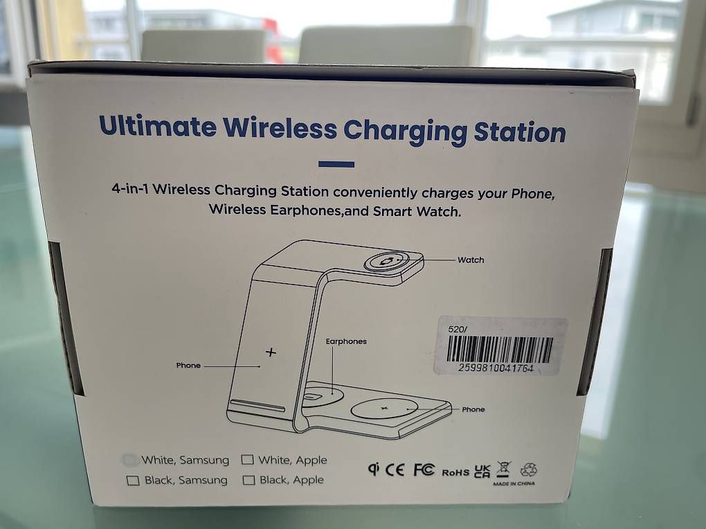 Caricabatterie: 4in1 Ladegerät Qi Wireless Charger Ladestation – Nuovo e nell'imballaggio originale da Kehrsatz venduto da bianca69 2