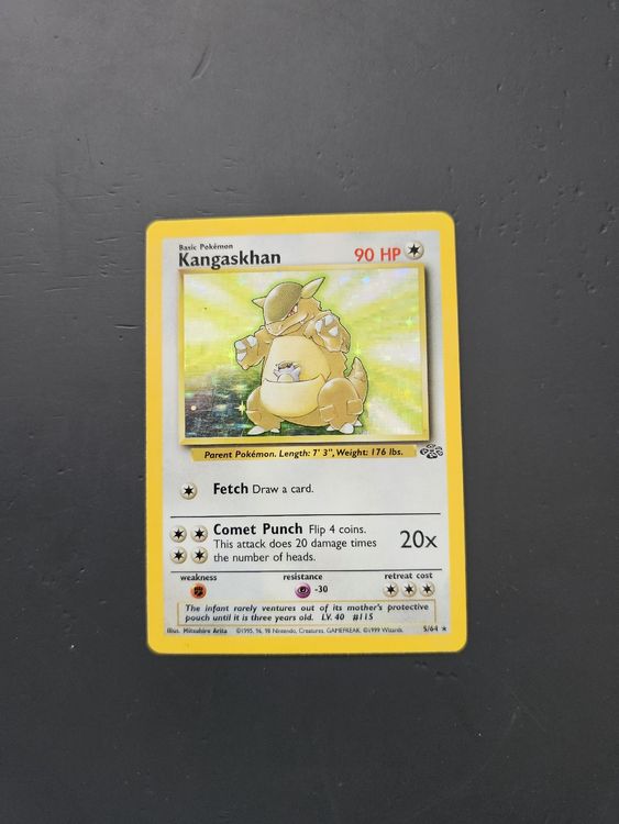Pokémon Carte collezionabili: Pokemon Karte: Kangaskhan Holo - Selten! Jungle Set – Usato da oberbuchsiten venduto da thug4