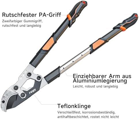 Tutti gli attrezzi: Schwere Astschere 70-90cm Teleskop Amboss Gartenschere – Nuovo e nell'imballaggio originale da Hundwil venduto da pac_6jh8 5