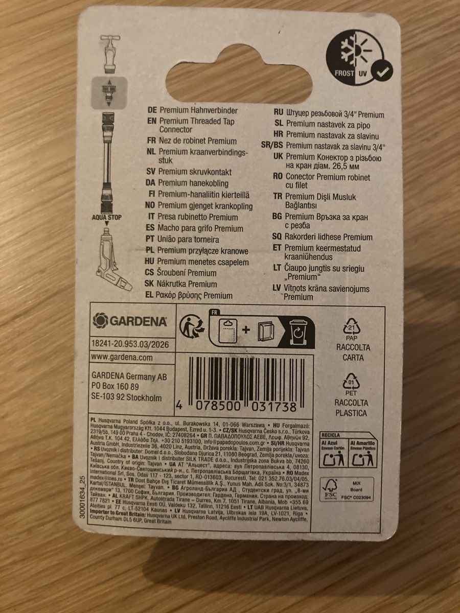 Gardena Rohre & Schläuche: Gardena Hahnverbinder 26,5mm – Neu und originalverpackt aus Seuzach von fredifrunz 1