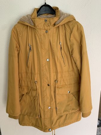 Parka/Winterjacke gelb, Grösse 40