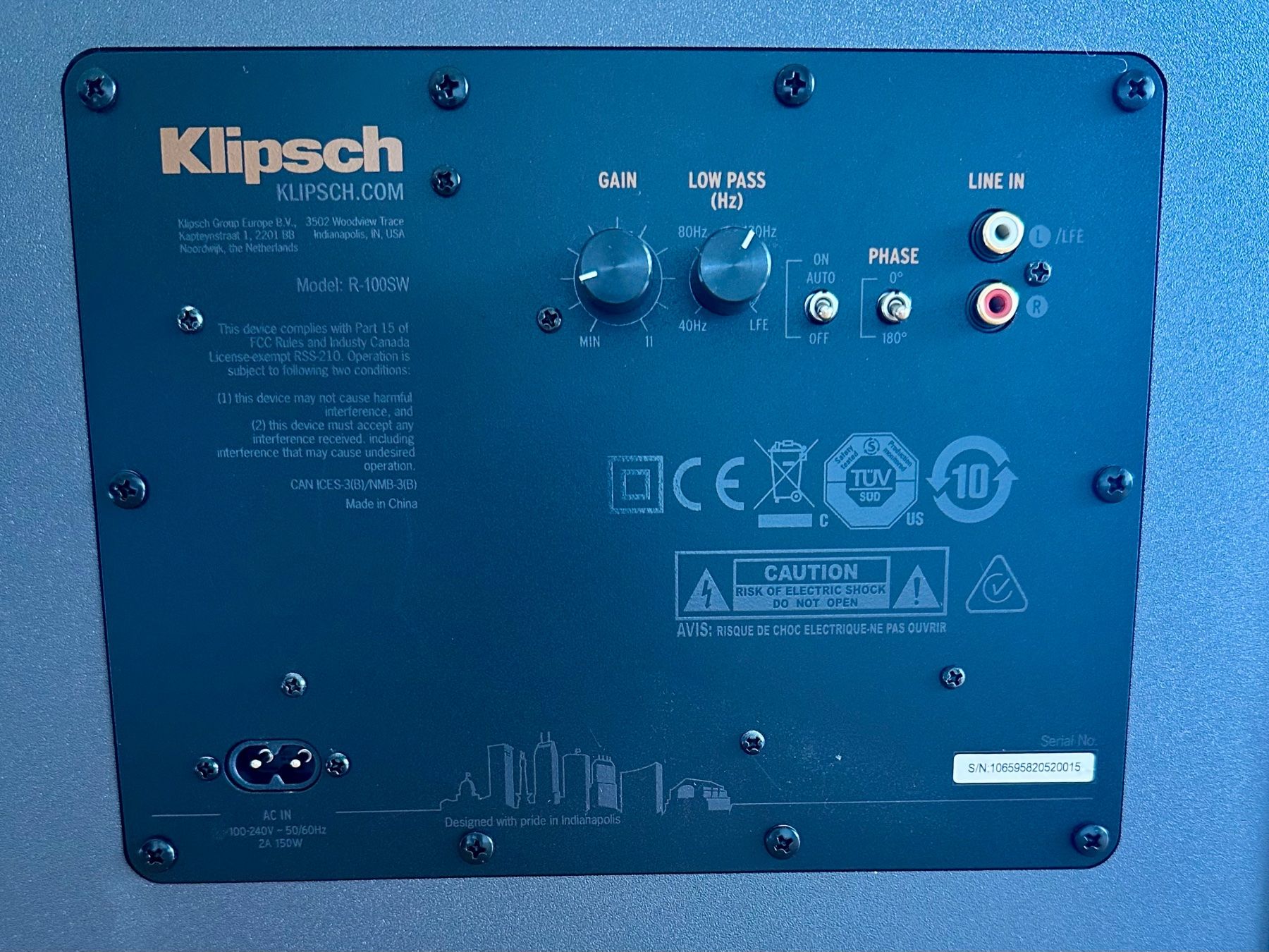 Klipsch Haut-parleurs: Klipsch R-100SW Subwoofer – D'occasion à Adliswil par felipe.macedo 4