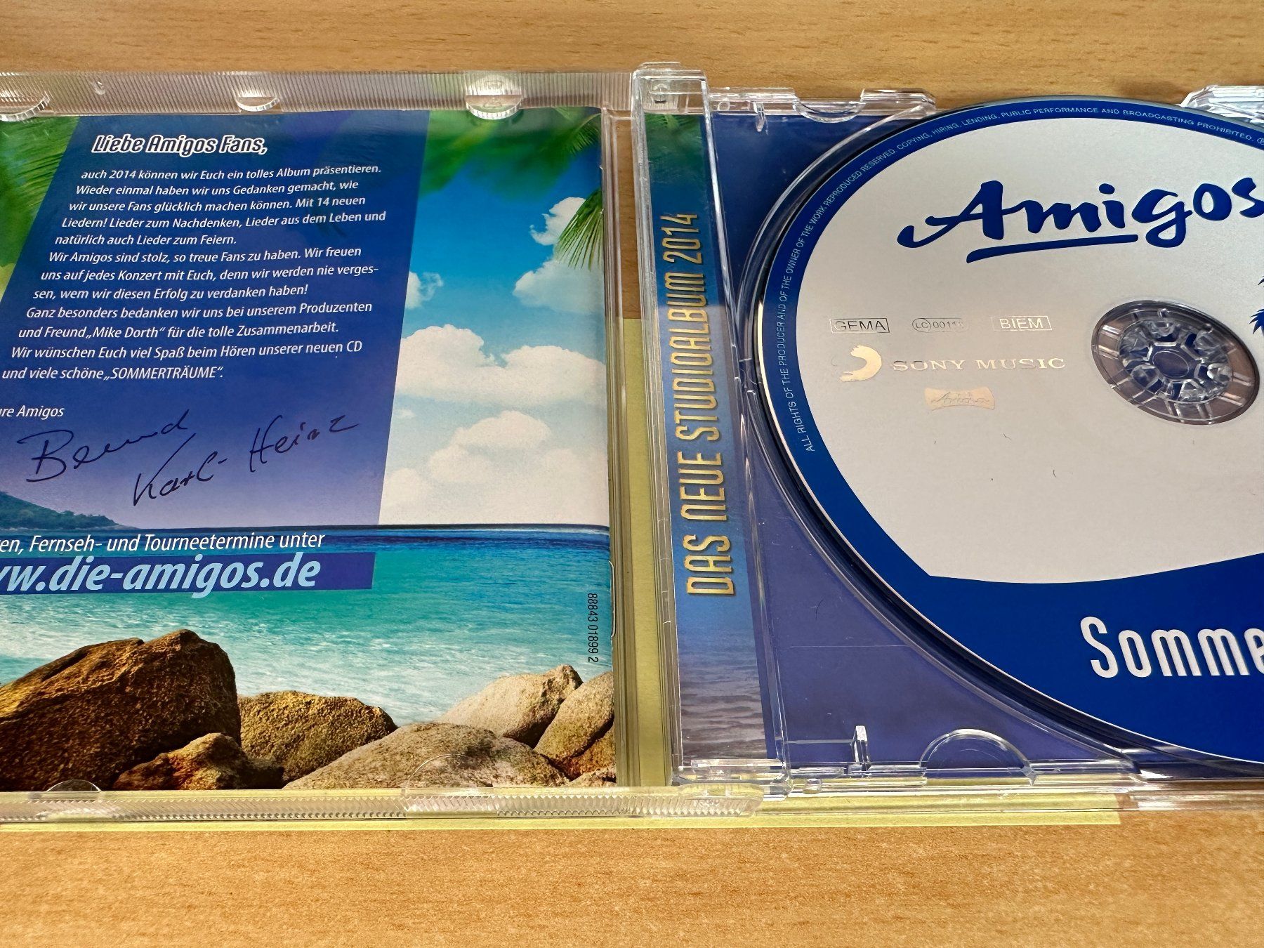 CD: Amigos – Sommerträume – Usato da Rikon im Tösstal venduto da Alpenmutz 2