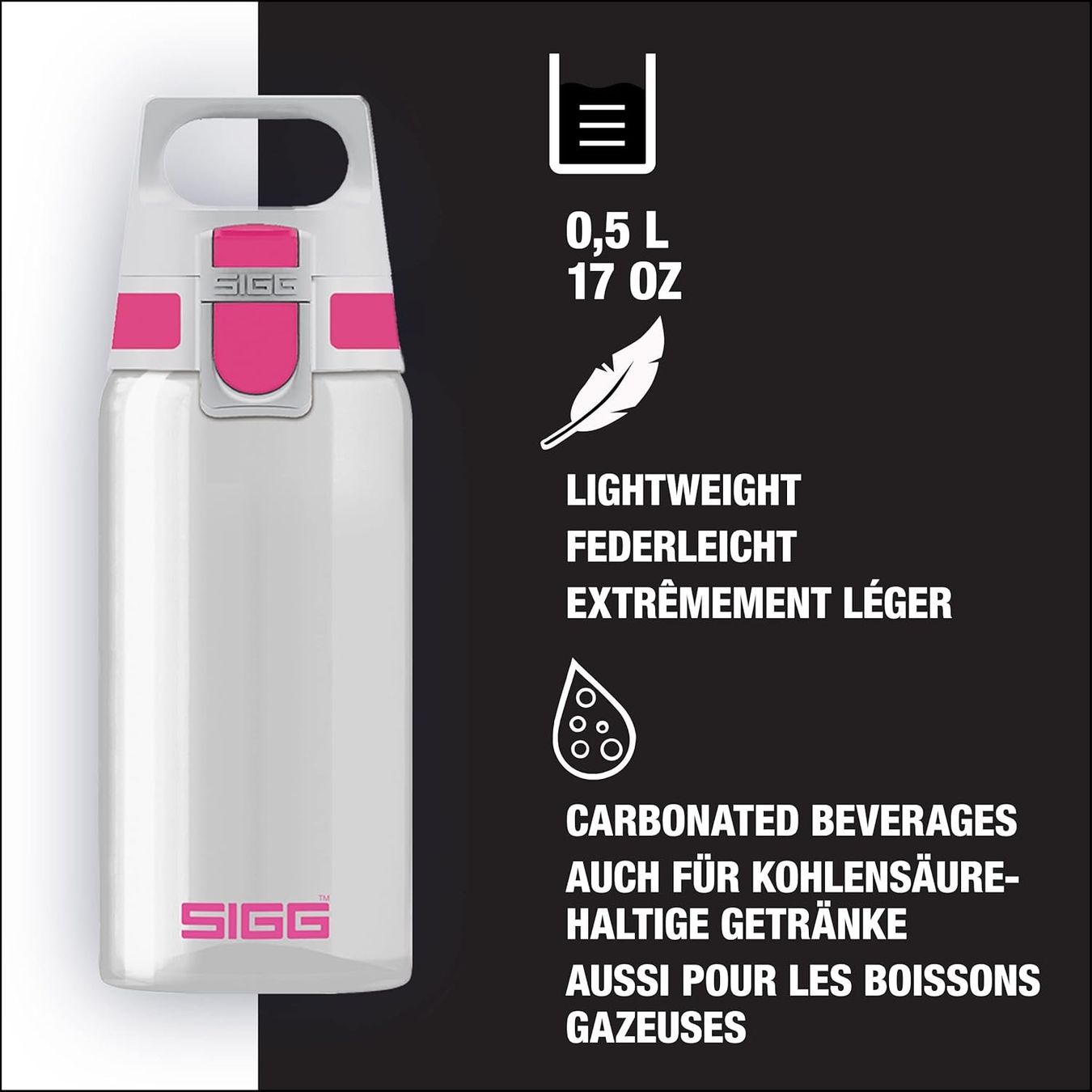 Sigg Borracce & Thermos: SIGG Trinkflasche transparent 5dl - Auswahl – Nuovo e nell'imballaggio originale da Kägiswil venduto da nick333 1