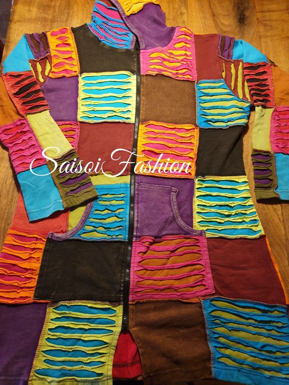 Cappotti: Winter Herbst Goa Hippie Ethno Patchwork Mantel XS-XL – Nuovo e nell'imballaggio originale da Ebmatingen venduto da SaisoiFashion 7